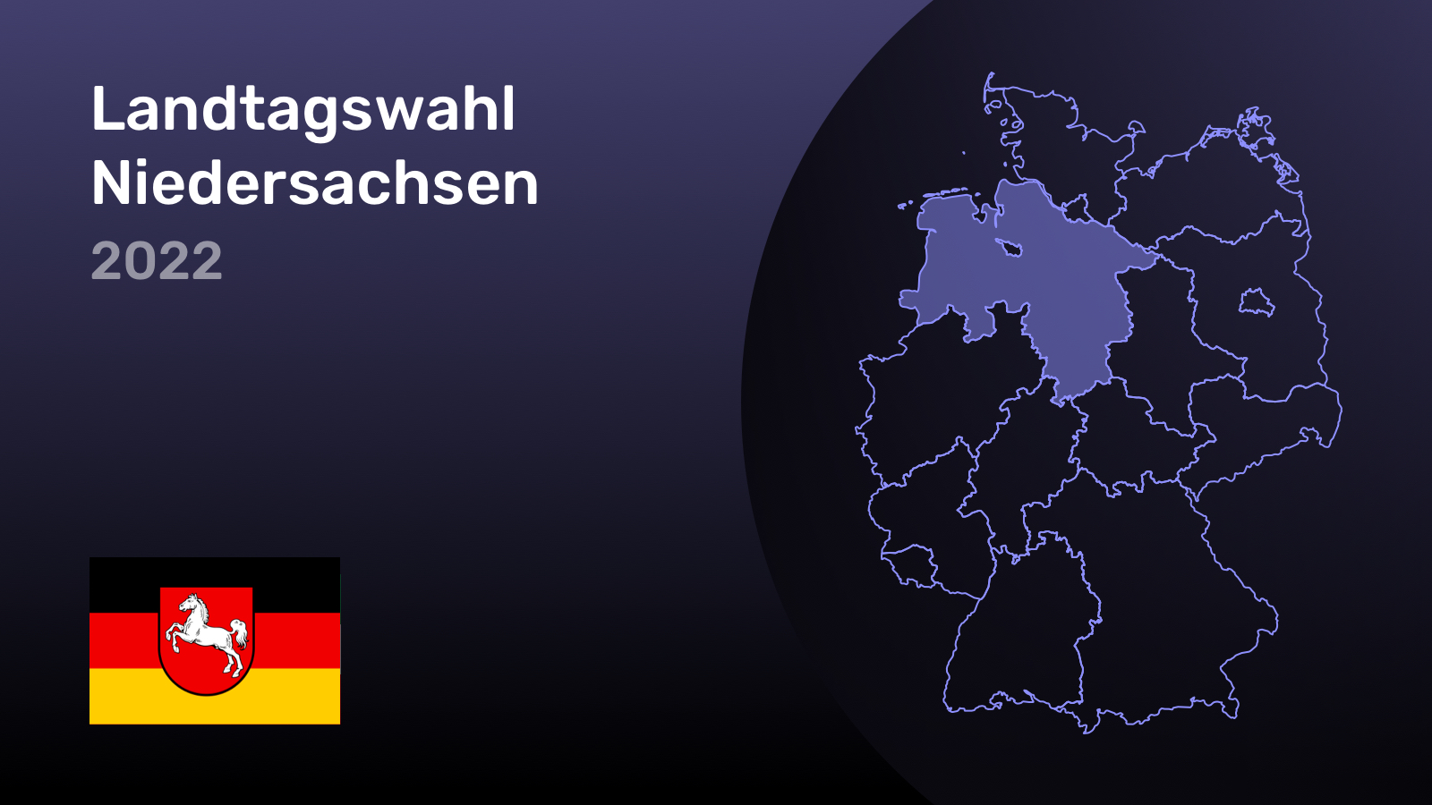  Landtagswahl Niedersachsen 2022 - WahlSwiper Illustration 